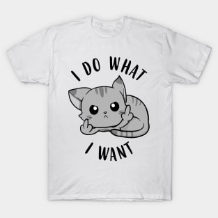 I Do What I Want Cats T-Shirt